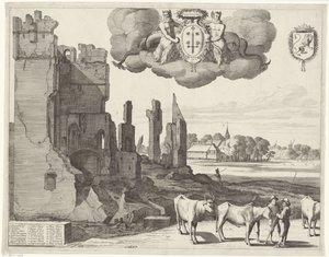 Utsikt över Haarlem (vänster ark) Haerlem