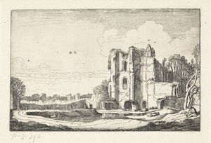 Ruinerna av slottet Brederode kasteel Landskap (serietitel) Amenissimae aliquot requculae (serietitel) av Jan van de Velde (II)