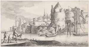 Stad vid en flod Lekfulla landskap och underhållande dikter (serietitel) av Jan van de Velde (II)