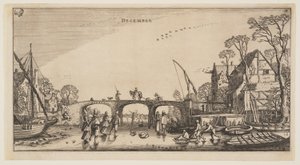 December, från Årets tolv månader av Jan van de Velde II
