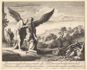 Tobias välsignad av blinde Tobit, 1620-41. av Jan van de Velde II