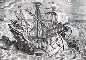 Navigering av Jan van der (1523 1605) Straet