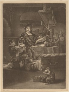 Jan Uytenbogaert av Jan van der Bruggen after Rembrandt van Rijn