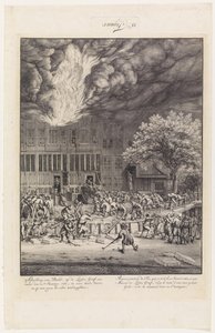 Brand på Leidschegracht, 1684 av Jan van der Heyden