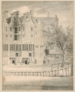 Utbränt hus på Leidsegracht, 1684 av Jan van der Heyden