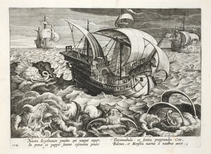 Hunting Sea Creatures, skylt 84, illustration från 