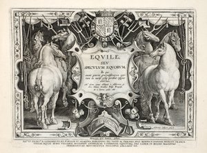 Illustration från "Venationes, Ferarum, fåglar, fisk" (av jakt: vilda djur, fåglar, fiskar), graverad av Jan Collaert (1566-1628), pub. av Phillipus Gallaeus, Amsterdam av Jan van der Straet