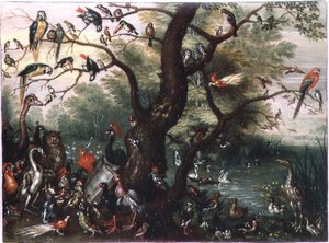 Concert of Birds (olja på koppar)