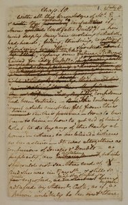 MS EG 3038 F.1 från kapitel 10 i "Persuasion" av Jane Austen