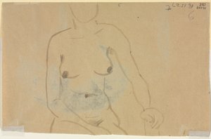 Torso of a naken Woman (verso) av Jane Poupelet