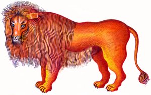 Leo lejonet, 1996, (bläck och gouache)