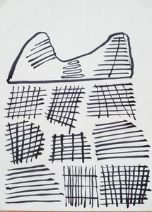 Ritning, 2015 (bläck på papper)