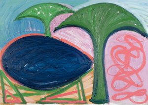 Loch and trees, 2007 (olja på duk)