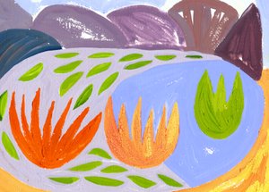 The Night Loch, 1996 (gouache på papper)