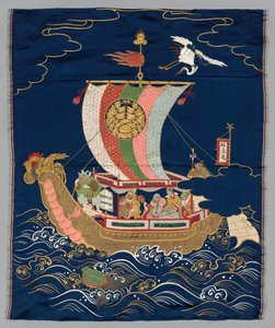 Broderad Fukusa av Japan, late 19th early 20th century