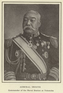 Amiral Inouye, befälhavare för marinstationen i Yokosuka av Japanese Photographer