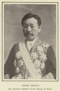 Greve Inouye, en framstående medlem av House of Peers av Japanese Photographer