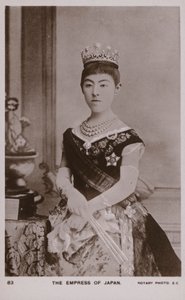 Kejsarinna Shoken, hustru till kejsar Meiji av Japan (s/v foto)