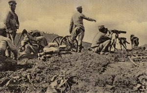 Japanska officerare i slaget vid Liaoyang av Japanese Photographer