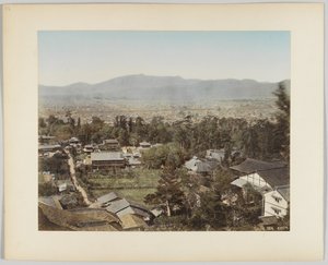 Kyoto, Japan (handfärgat svartvitt foto) av Japanese Photographer