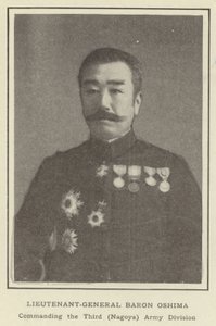Generallöjtnant Baron Oshima, befälhavare för tredje (Nagoya) armédivisionen av Japanese Photographer