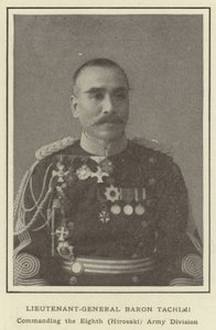 Generallöjtnant Baron Tachimi, befälhavare för den åttonde (Hirosaki) armédivisionen av Japanese Photographer