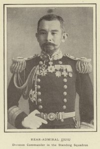 Konteramiral Jjuiu, divisionschef i den stående skvadronen av Japanese Photographer