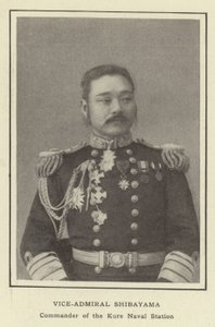 Viceamiral Shibayama, befälhavare för Kure Naval Station av Japanese Photographer