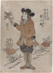 Holländsk VOC-anställd i Nagasaki, ca 1700 av Japanese School
