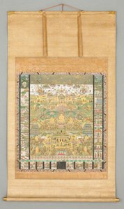 Illustration av kontemplations-sutran
(Taima Mandara) av Japanese School