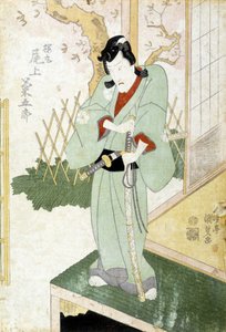 Japanskt tryck: Samurai, n.d. av Japanese School