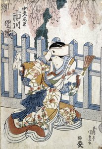 Japanskt tryck: femme, n.d. av Japanese School