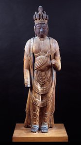 Juichimen Kannon (elvahövdad Kannon), Heian-perioden, tidigt 1000-tal (solid träblockskonstruktion med spår av polykrom) av Japanese School