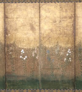 武蔵平野の月（紙に色と金）スウェーデン語 av Japanese School