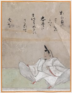 En av Sanjurokkasen, albumblad (bläck på papper) av Japanese School