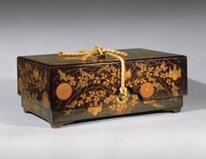 Ryoshibako dokumentlåda (lack och guld maki-e)