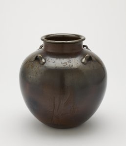 Förvaringsburk för teblad, Imbe, Okayama-prefekturen, Edo-perioden, 1700-1800-talet (keramik) av Japanese School
