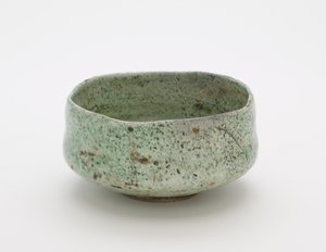 Teskål med falsk Raku-sigill, okänd Raku-verkstad av Japanese School