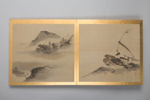 Trettio målningar av fåglar, blommor och landskap, sent 1700-tal (album; siden) av Japanese School