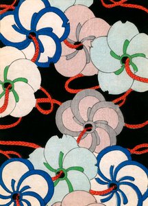 färgträtryck av Camellia Ornaments av Japanese School