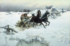 Slädefärden, 1896 av Jaroslav Friedrich Julius Vesin