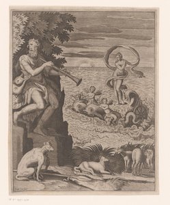 Triumf av Venus med Polyphemus på stranden av Jaspar de Isaac
