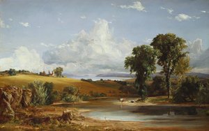 Sommareftermiddag på Hudson, 1852 av Jasper Francis Cropsey