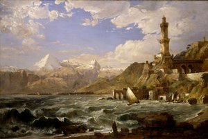 Genuas kust, 1854. av Jasper Francis Cropsey