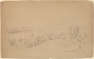 Hudsonfloden vid Hastings av Jasper Francis Cropsey