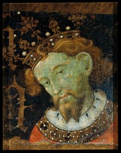 Alphonse III des Asturias, kallad Le Grand - Alfonso III (1265-1291), kung av Aragon - Peinture de Jaume (Jaime) Mateu (1382-1452) - 1427 - Tempera på panel - 56,5x45,2 - National Museum of Art of Katalonien, Barcelona