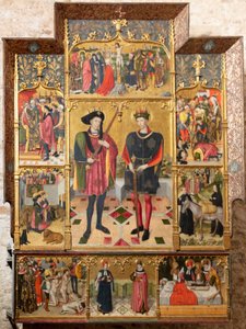 Altartavla (altartavla av de heliga Abdó och Senén) av Jaume Huguet
