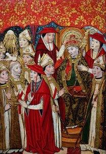 Val av Fabian (d.c.250) till påvedömet av Jaume Huguet
