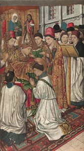 Saint Vincent ordinerad av Saint Valerius av Jaume Huguet