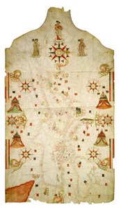 Karta över Medelhavet och Svarta havet, 1563 av Jaume Olives